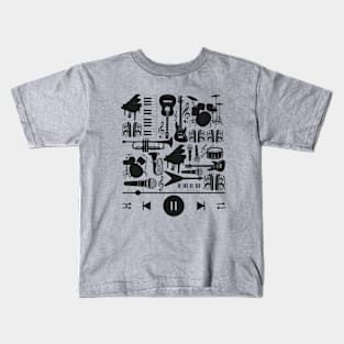 Music Instruments Collections Kids T-Shirt